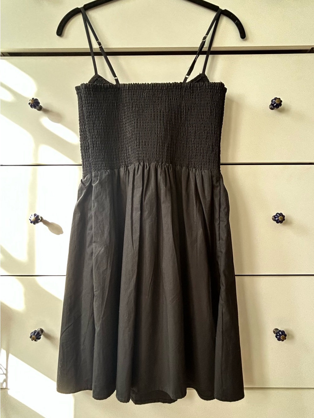 Abercrombie & Fitch Black Smocked Mini Sundress - Picture 2 of 3